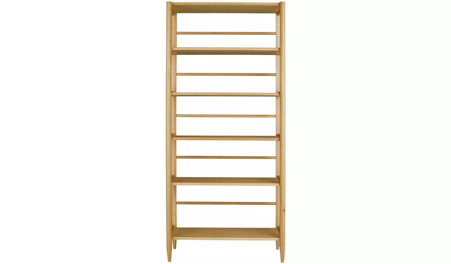 Assembled Habitat Cornelia Oak Veneer Bookcase